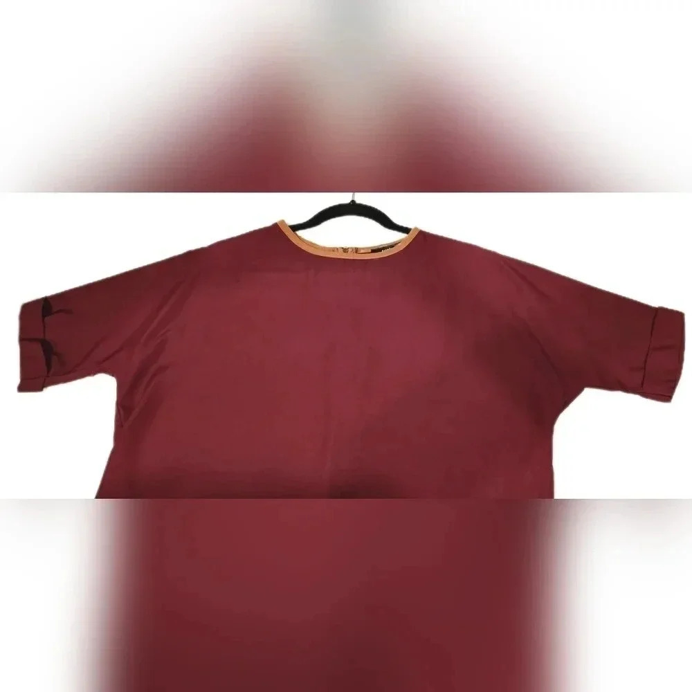 Wet Seal, Size S, Wine Blouse with Zipper on Back - Picture 3 of 5